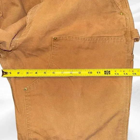 Vintage Carhartt‎ B01 BRN Brown Double Knee Work Wear Pants Mens 42(40)X32